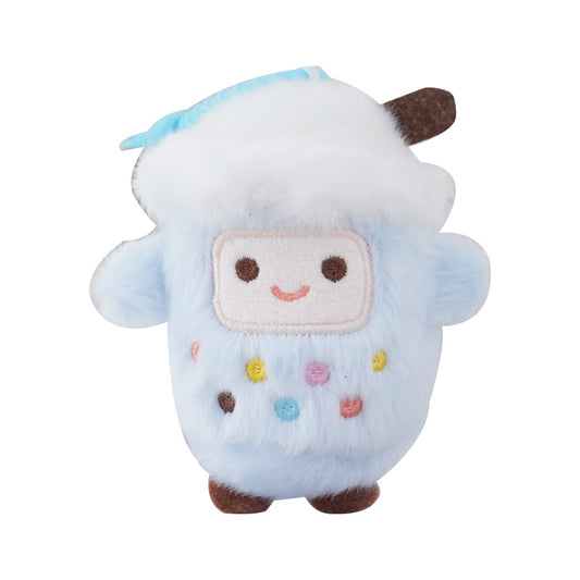 Blueberry bubble tea cup plush keychain