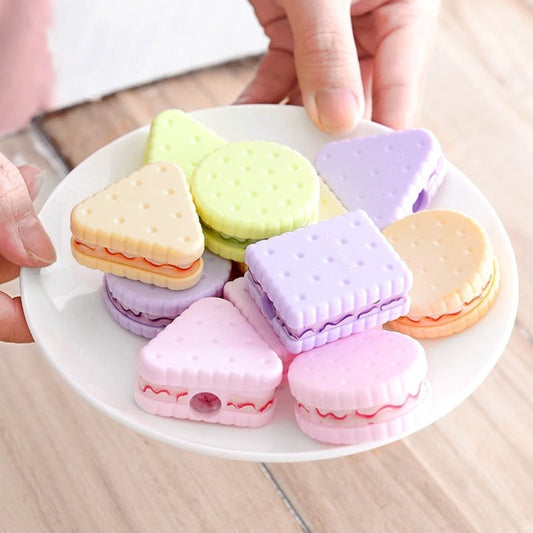 Cookie-Inspired Mini Stationery Pencil Sharpeners - Pencil Sharpeners - Scribble Snacks