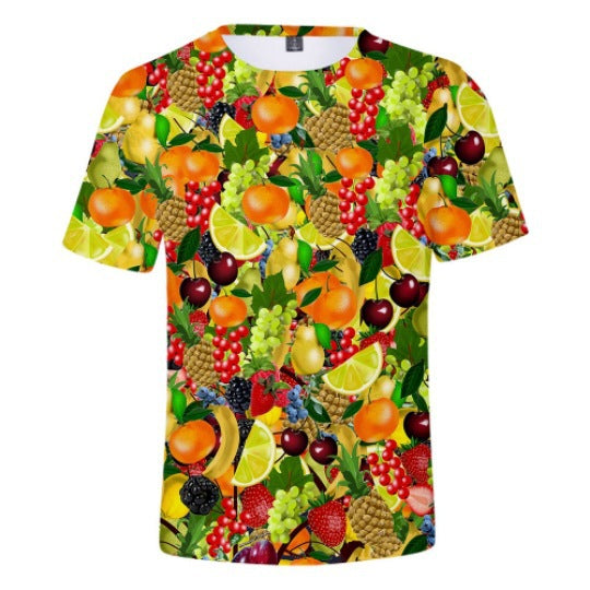 Fruit Print Graphic T-Shirt