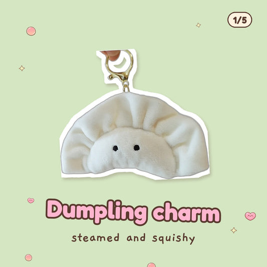 Dumpling plush keychain, one of the items in the Tiny Takeaway Gift Box