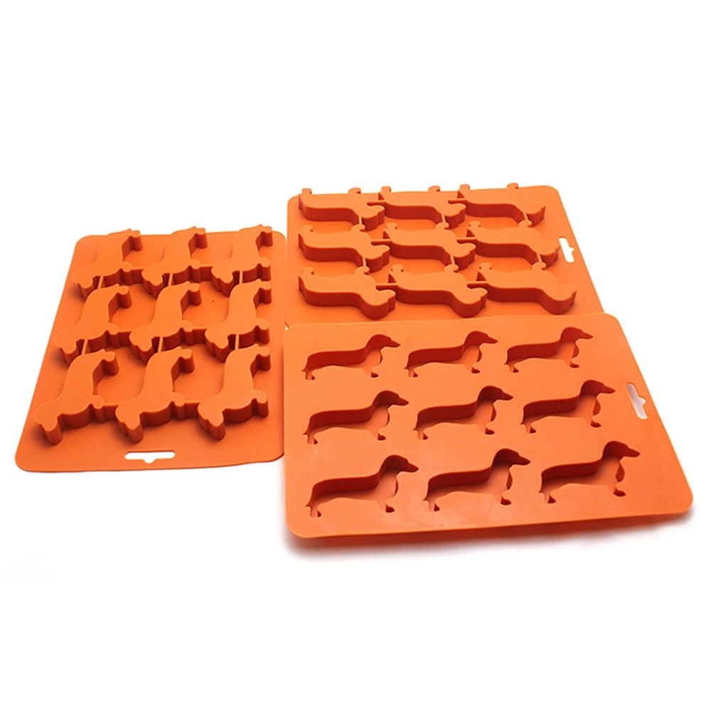 3D Dachshund Chocolate & Ice Cube Mold - Party DIY Baking Tools for Cake and Ice Making - Ice Cube Trays - Scribble Snacks