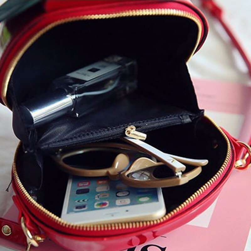 Apple Shaped Crossbody Bag, Mini Size - Bags & Backpacks - Scribble Snacks