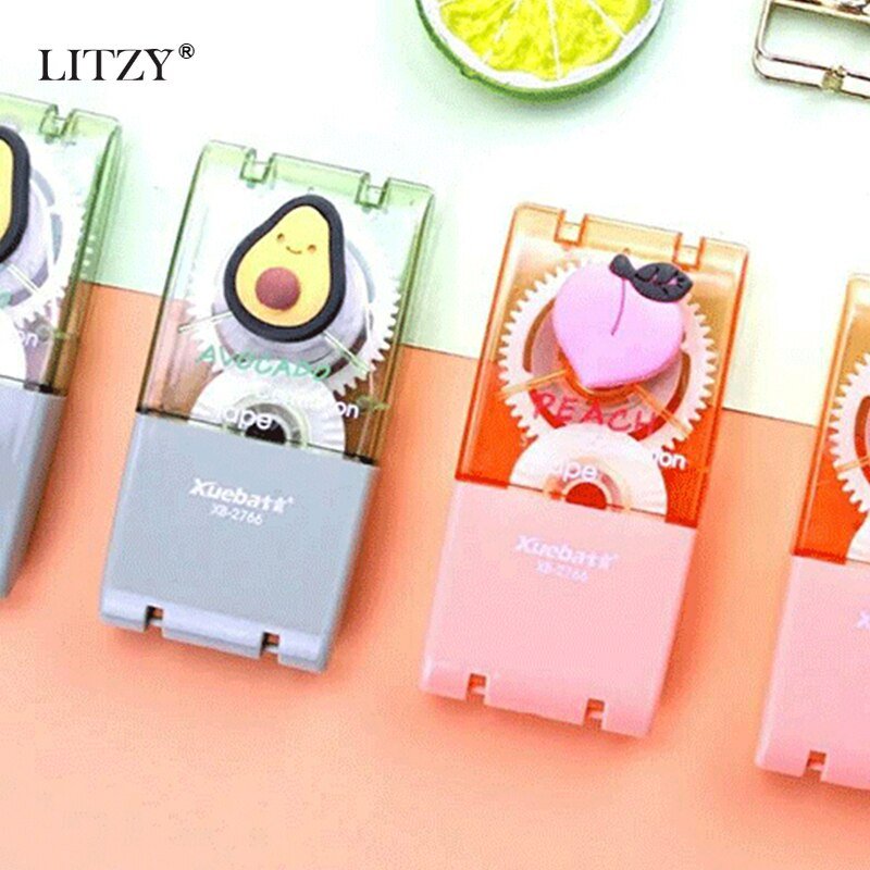 Avocado and Peach Correction Tape Set - Correction Tape/Liquid - Scribble Snacks