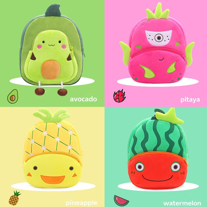 Avocado Plush Backpack for Children - Bags & Backpacks - Scribble Snacks