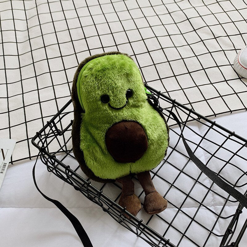 Avocado Plush Backpack for iPhone 12/13/SE - Bags & Backpacks - Scribble Snacks