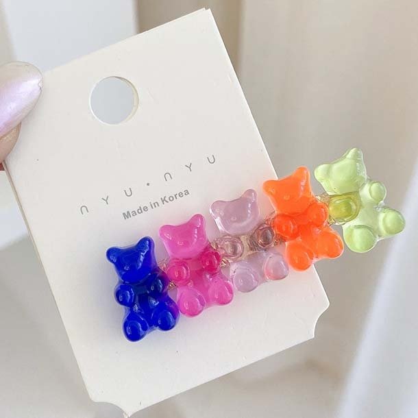 Candy Bear Resin Hairpin Hair Accessories - Hair Clip - Scribble Snacks