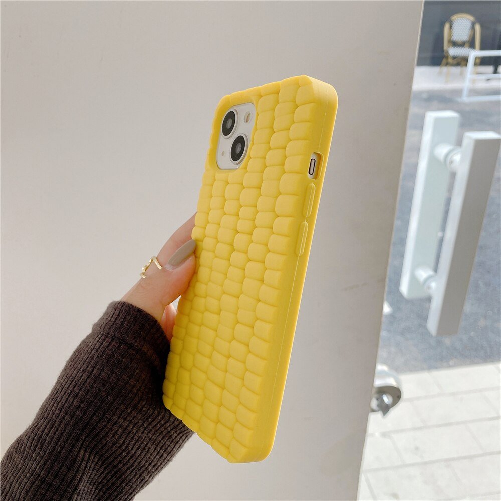 Corn Carnival Shield - 3D Super Delicious Sweet Corn Phone Case for iPhone 14/11/12/13 & More - iPhone Cases - Scribble Snacks