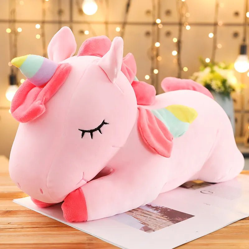Cotton Candy Unicorn Plush Pillow - Soft Plush Toys - Scribble Snacks