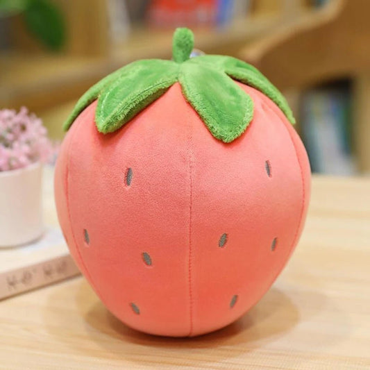 Cuddly Fruit Plush Toy: Pink Strawberry (20 cm)