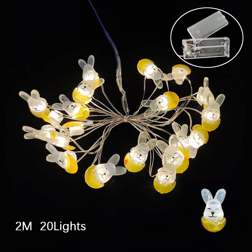 Easter Egg Bunny Lights Decor - Easter - Scribble Snacks