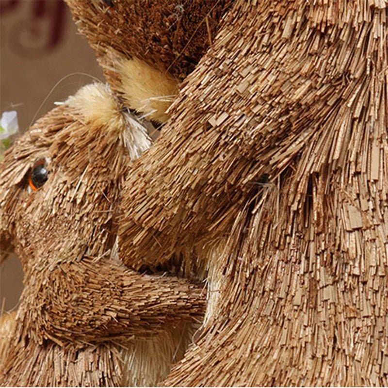 Easter Straw Rabbit Duo Decor - Easter - Scribble Snacks