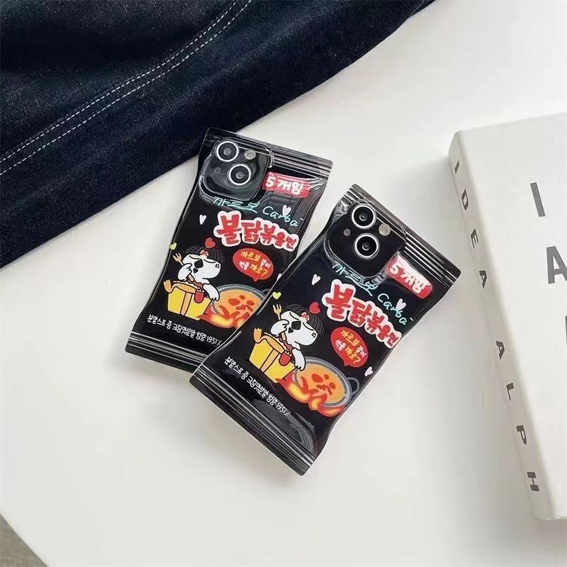 Fire Noodle Twist - Korean Noodles Phone Case for iPhone 14/13/12 & More - iPhone Cases - Scribble Snacks