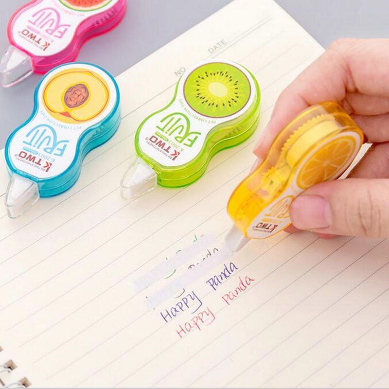 Fruitful Corrections - Cartoon Fruit Students Correction Tape - Correction Tape/Liquid - Scribble Snacks