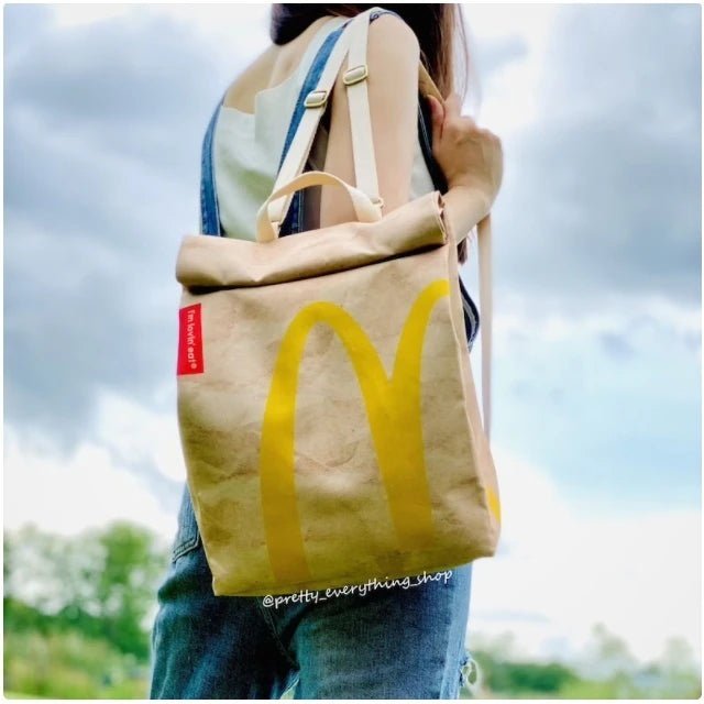 Fry Pack - Fast Food Canvas Backpack, Shoulder Bag & Tote - Bags & Backpacks - Scribble Snacks