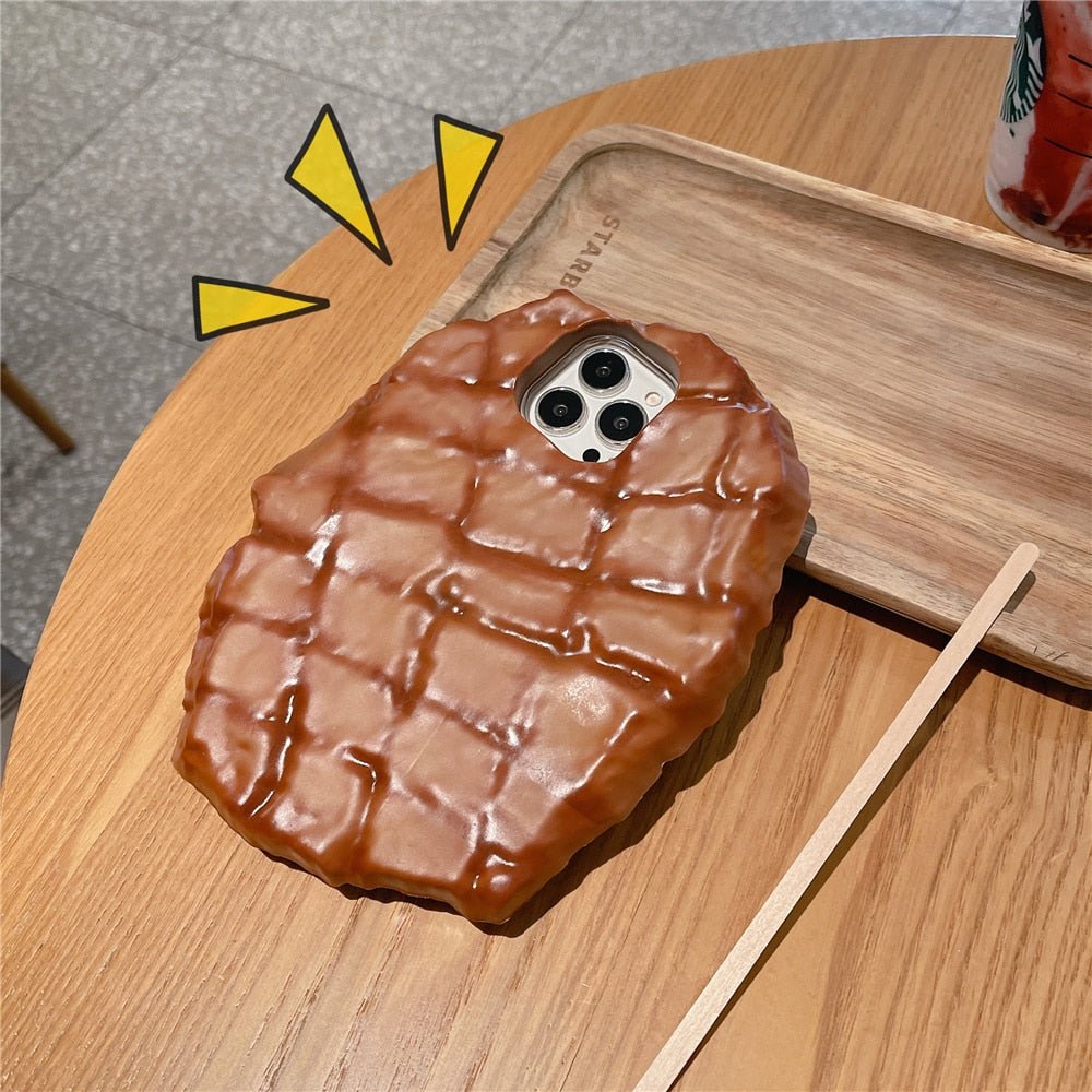 Honey Steak Harmony - Simulation Toy Phone Case Honey Steak Design for iPhone 11/12/13/14 & More - iPhone Cases - Scribble Snacks