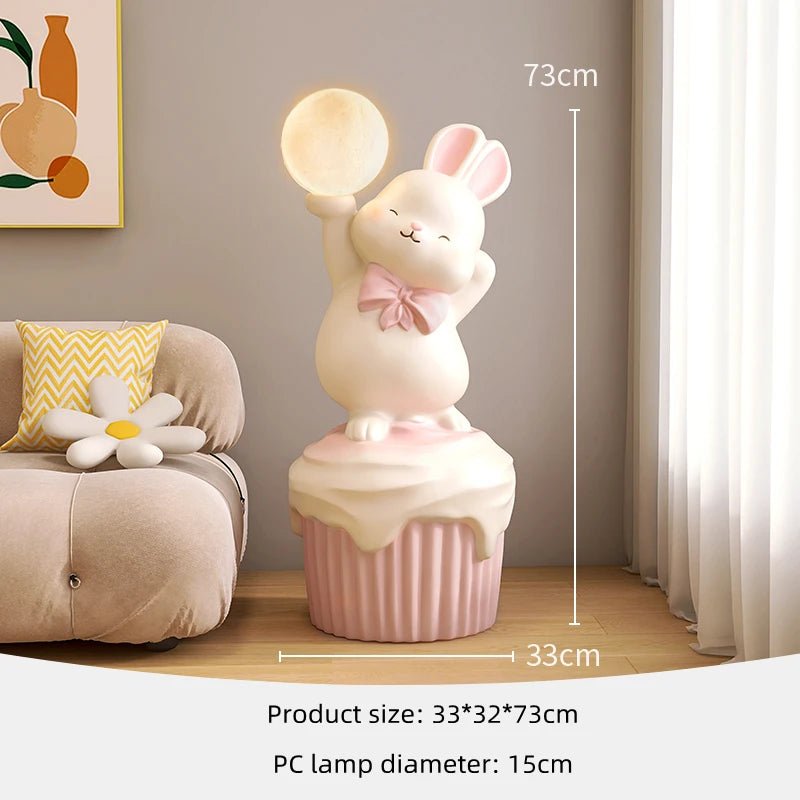 Luminous Rabbit Statue Floor Lamp - Lamp / Lighting - Scribble Snacks