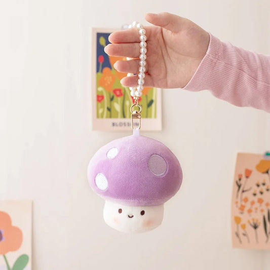 Mushroom Plush Keychain Carrot Taiyaki - Keychains - Scribble Snacks