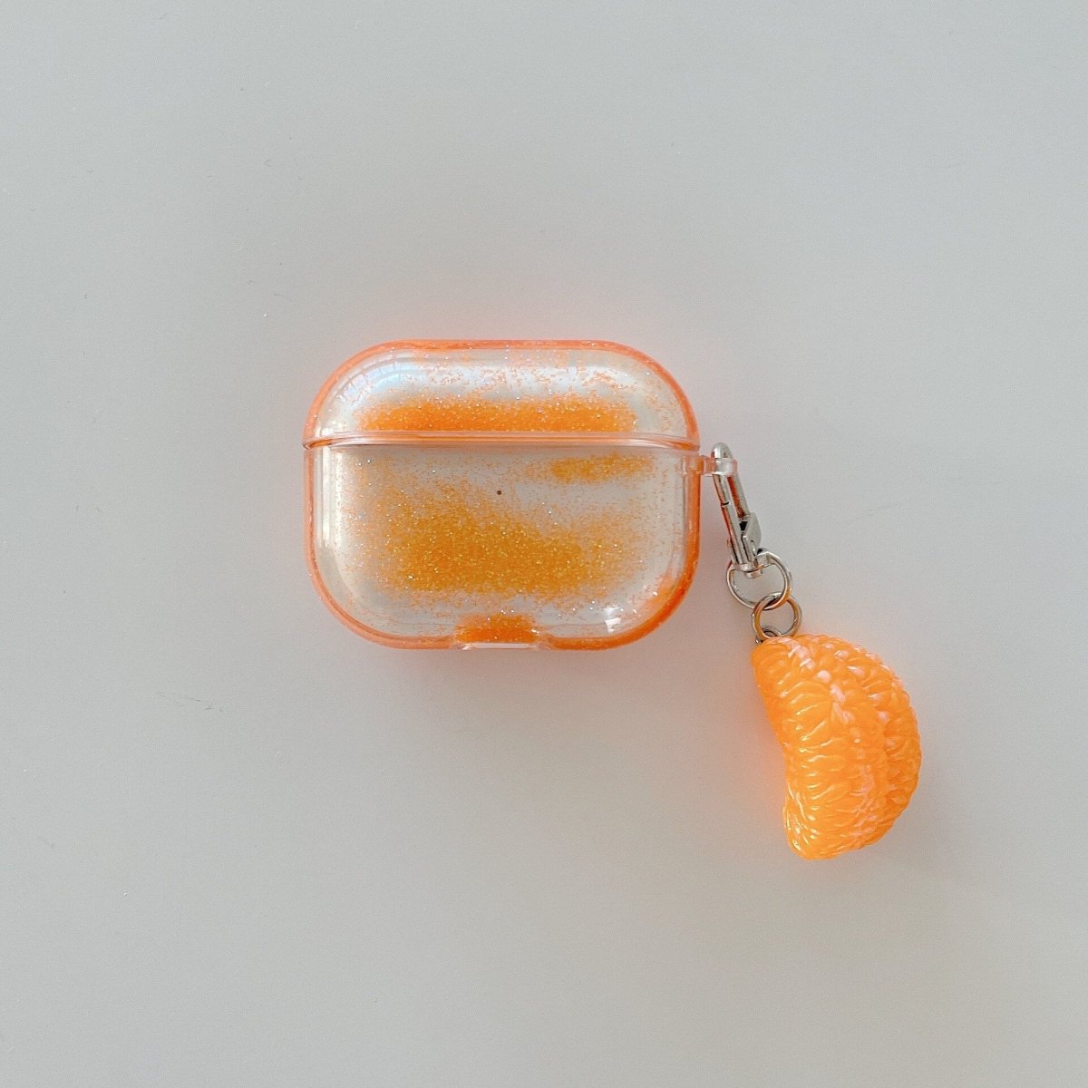 Orange Glitter Liquid Case for AirPods 2/Pro - Airpods Cases - Scribble Snacks
