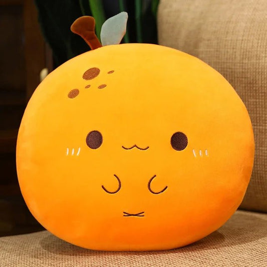 Peach Orange Blueberry Plush Pillow - Soft Plush Toys - Scribble Snacks
