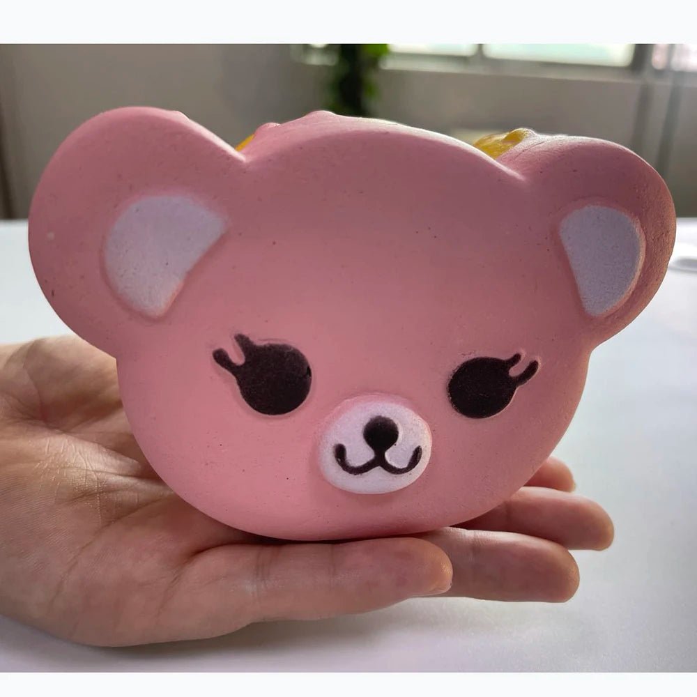 Popcorn Cake Hamburger Squishy Toy - Soft Plush Toys - Scribble Snacks