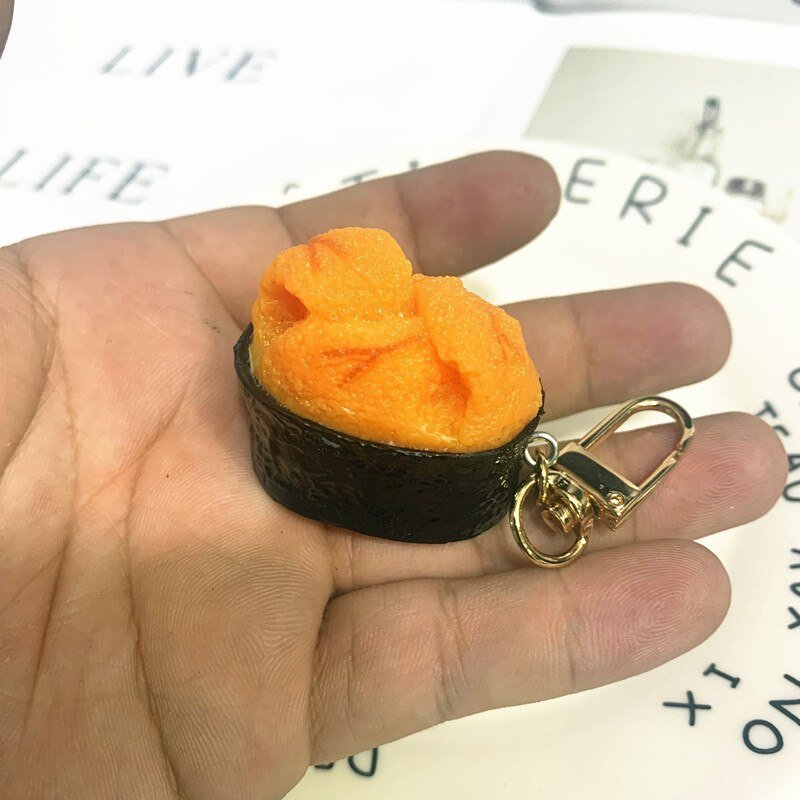 Resin Sushi Keychain - 1pc Creative Japanese Cuisine Model for Men and Women's Gifts - Keychains - Scribble Snacks