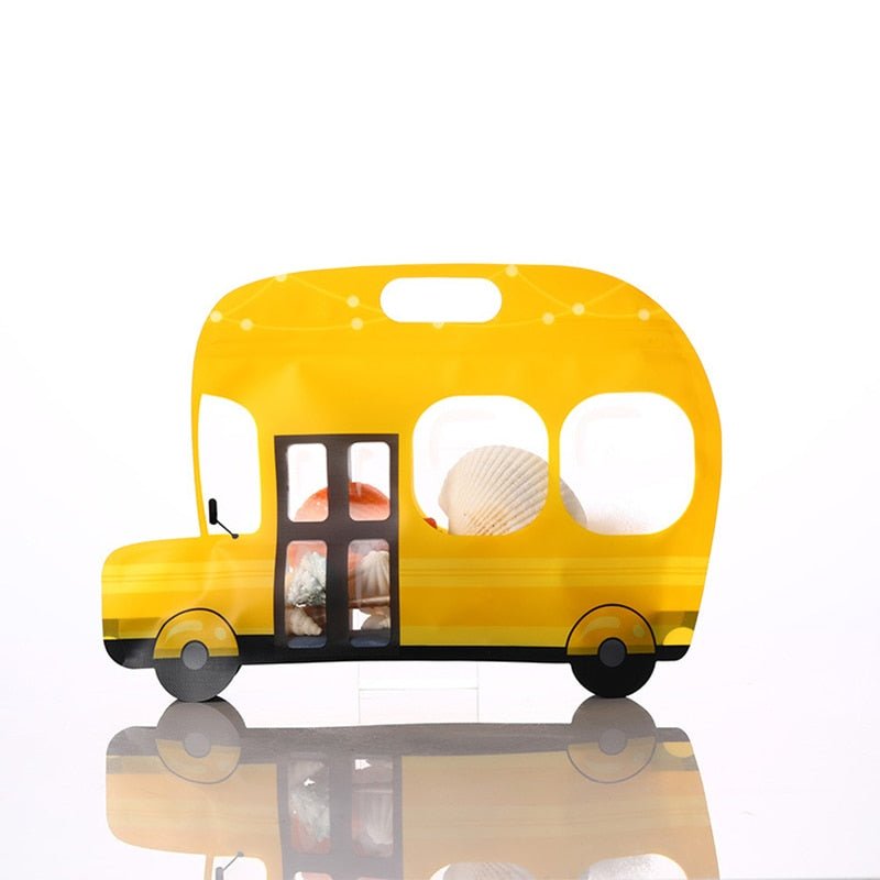 School Bags Shaped Cookie Candy Bags / Party Favors - Plastic Gift Pouch for Kids' Parties - Storage Boxes - Scribble Snacks