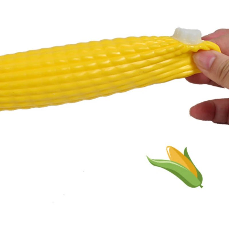 Squeezable Corn Stress Relief Toy - Soft Plush Toys - Scribble Snacks