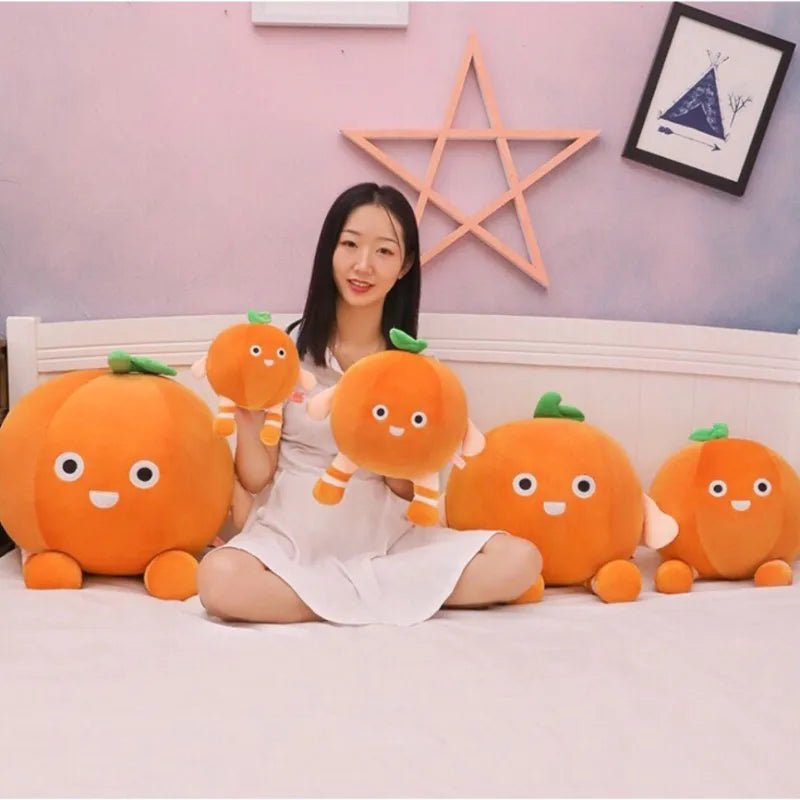 Sweet Orange Plushie Doll - Soft Plush Toys - Scribble Snacks