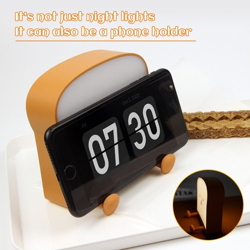 Toast-Shaped Portable LED Night Light - Lamp / Lighting - Scribble Snacks
