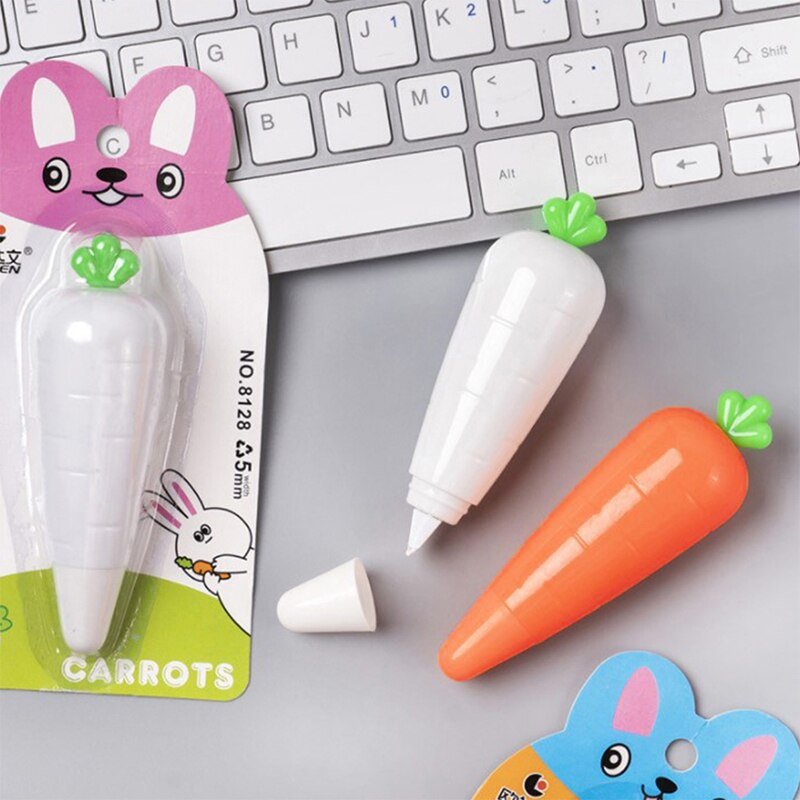 Veggie Coverup - Carrot Vegetable Correction Tape - Correction Tape/Liquid - Scribble Snacks