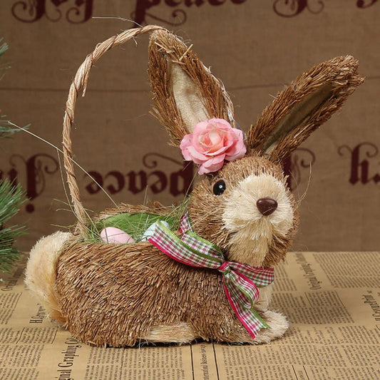 5 Creative Ways to Decorate with Easter Straw Bunny Ornaments - Scribble Snacks