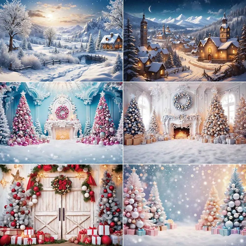 Capturing Holiday Magic: How to Use Your Christmas Village Backdrop - Scribble Snacks