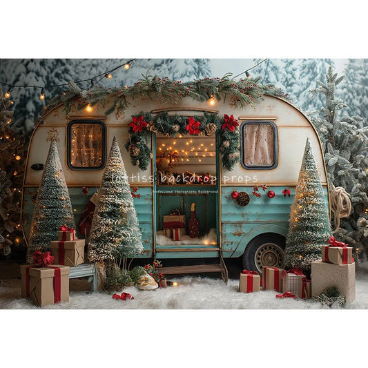 Capturing the Perfect Holiday Photo with Your Christmas Snowy Wonderland Backdrop - Scribble Snacks