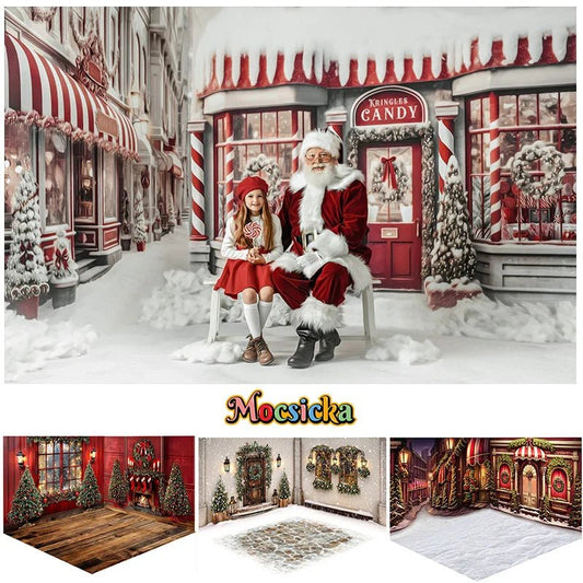 Create Your Own Holiday Photoshoot with the Christmas Winter Wonderland Holiday Backdrop - Scribble Snacks