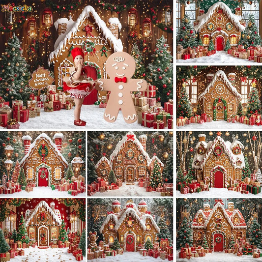 Creating Enchanting Holiday Photos with Your Christmas Gingerbread House Backdrop - Scribble Snacks