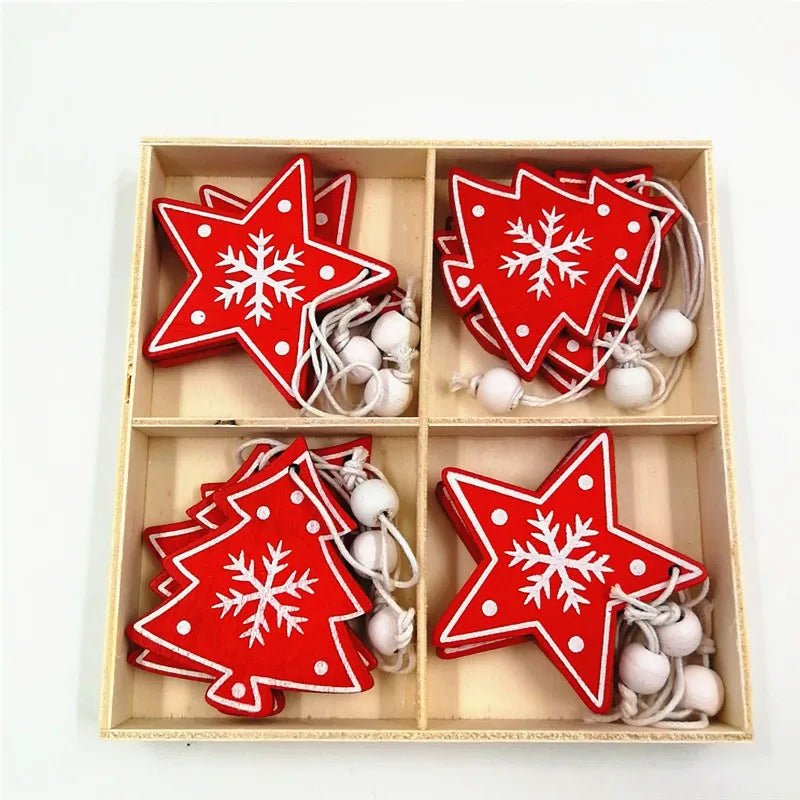 Deck the Halls: Creative Ways to Use Christmas Festive Wood Pendants - Scribble Snacks