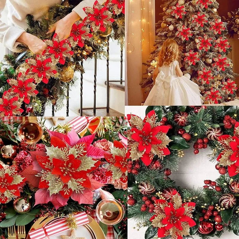 Deck the Halls: Creative Ways to Use Christmas Glittery Floral Ornaments - Scribble Snacks