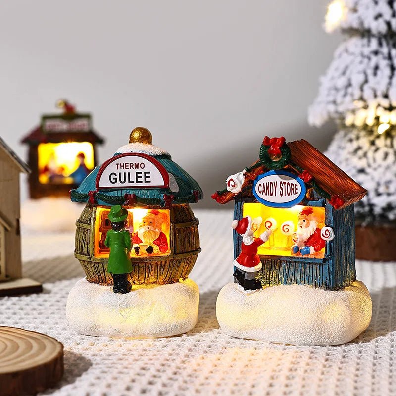 Deck the Halls with the Christmas Jolly Santa LED Micro-Landscape - Scribble Snacks