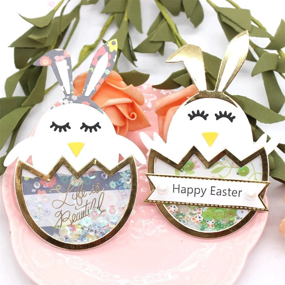 Hop Into Spring: Crafting with Easter Egg Shaker Cutting Dies - Scribble Snacks