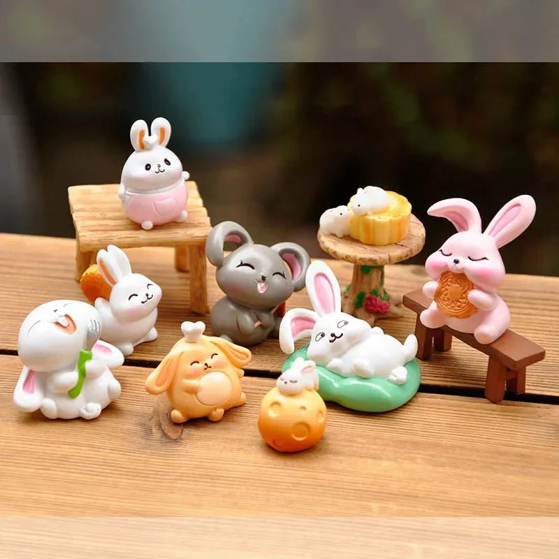 Hopping into Happiness: The Charm of Easter Bunny Moon Cake Miniatures - Scribble Snacks