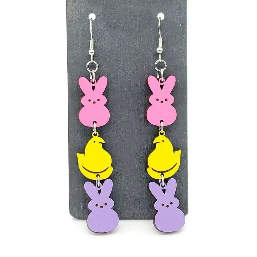 Hopping into Spring: How to Style Your Easter Marshmallow Bunny Earrings - Scribble Snacks