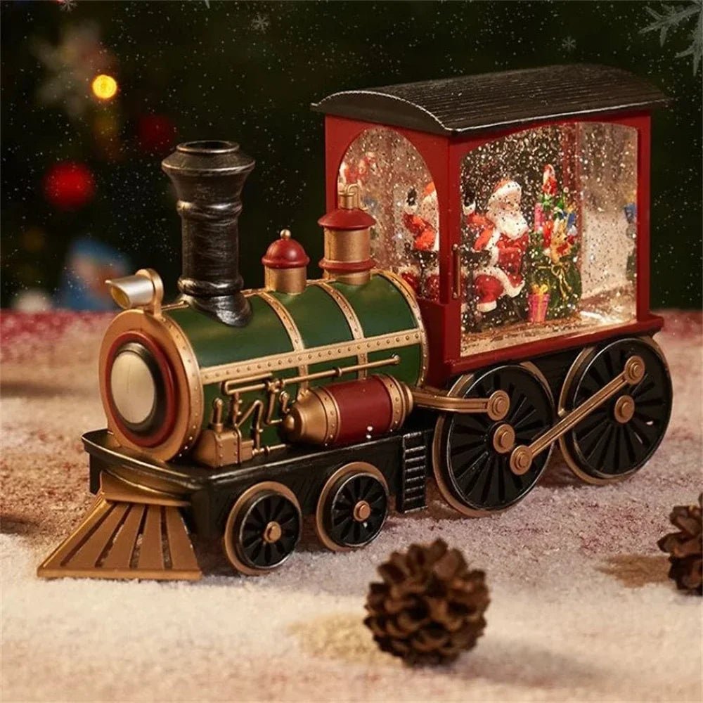 How to Create a Festive Atmosphere with the Christmas Holiday Train Music Box Ornament - Scribble Snacks