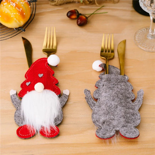 Set the Scene: Creative Table Settings with our Christmas Holiday Cutlery Cozy Set - Scribble Snacks