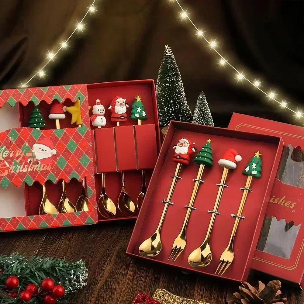 Setting the Perfect Christmas Table with Our Festive Cutlery Set - Scribble Snacks