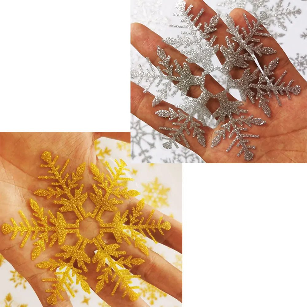 Transform Your Space with Glitter Snowflake Wall Stickers - Scribble Snacks