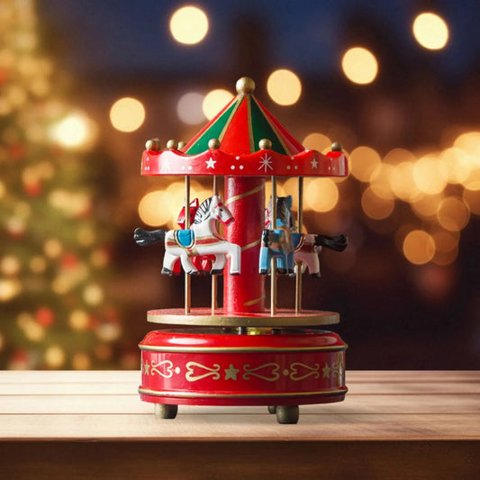 Transform Your Space with the Christmas Festive Carousel Holiday Decoration - Scribble Snacks