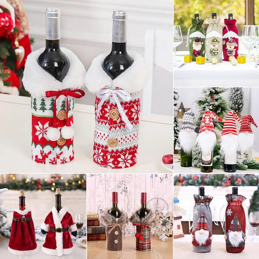 Uncorking Holiday Cheer: Creative Ways to Use the Christmas Jolly Wine Bottle Cover - Scribble Snacks