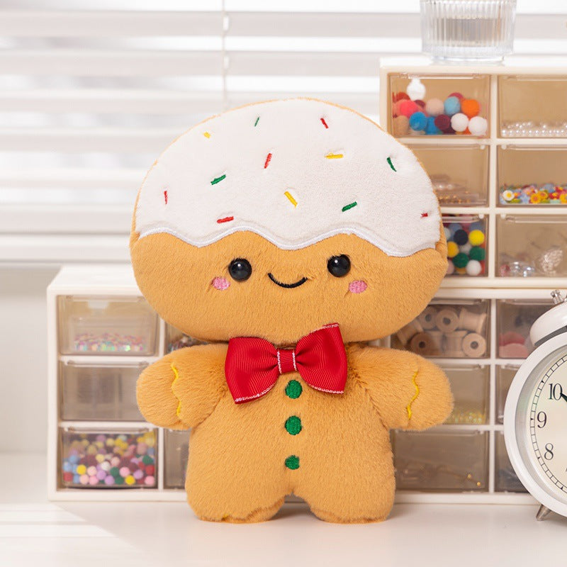 Plain iced gingerbread plush with sprinkles