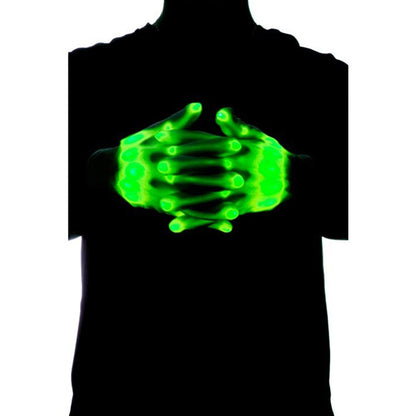 1Pair Chic LED Light Up Skeleton Hand Gloves Halloween Christmas Costume Decor - 0 - Scribble Snacks