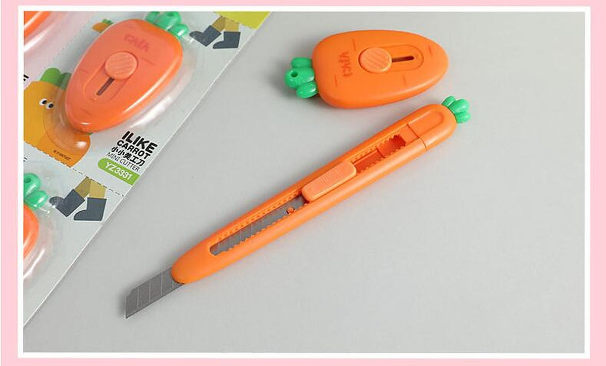 Carrot & Strawberry Themed Complete Stationery Set - Scribble Snacks